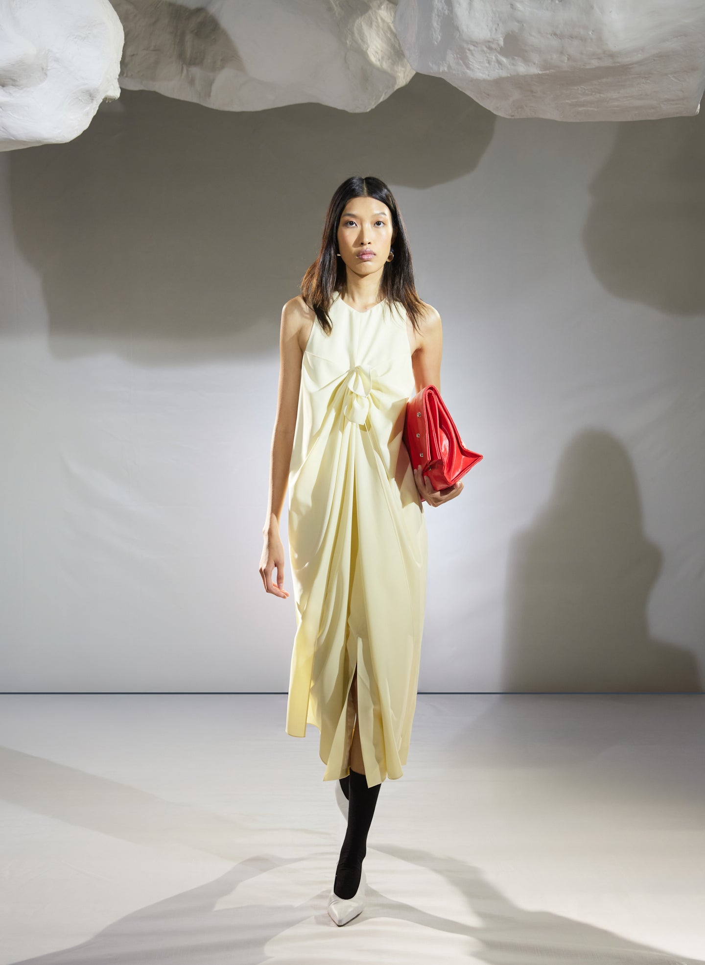 Tibi Tropical Wool Tie Front Dress | Off White | Size 4 | Shopbop Tibi Tropical Wool Tie Front Dress | Off White | Size 4 | Shopbop