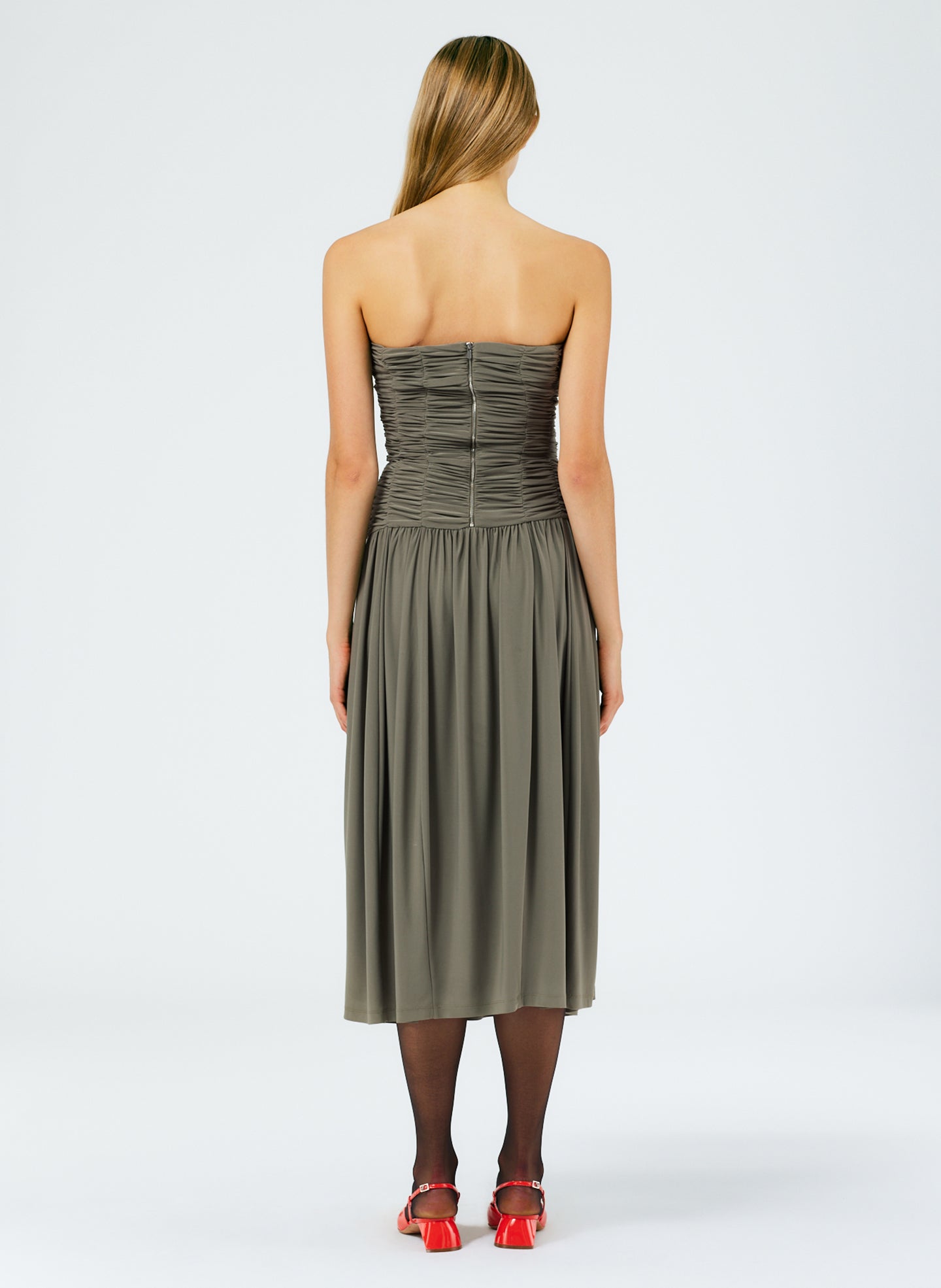 Tibi Strapless Tulle hotsell Dress