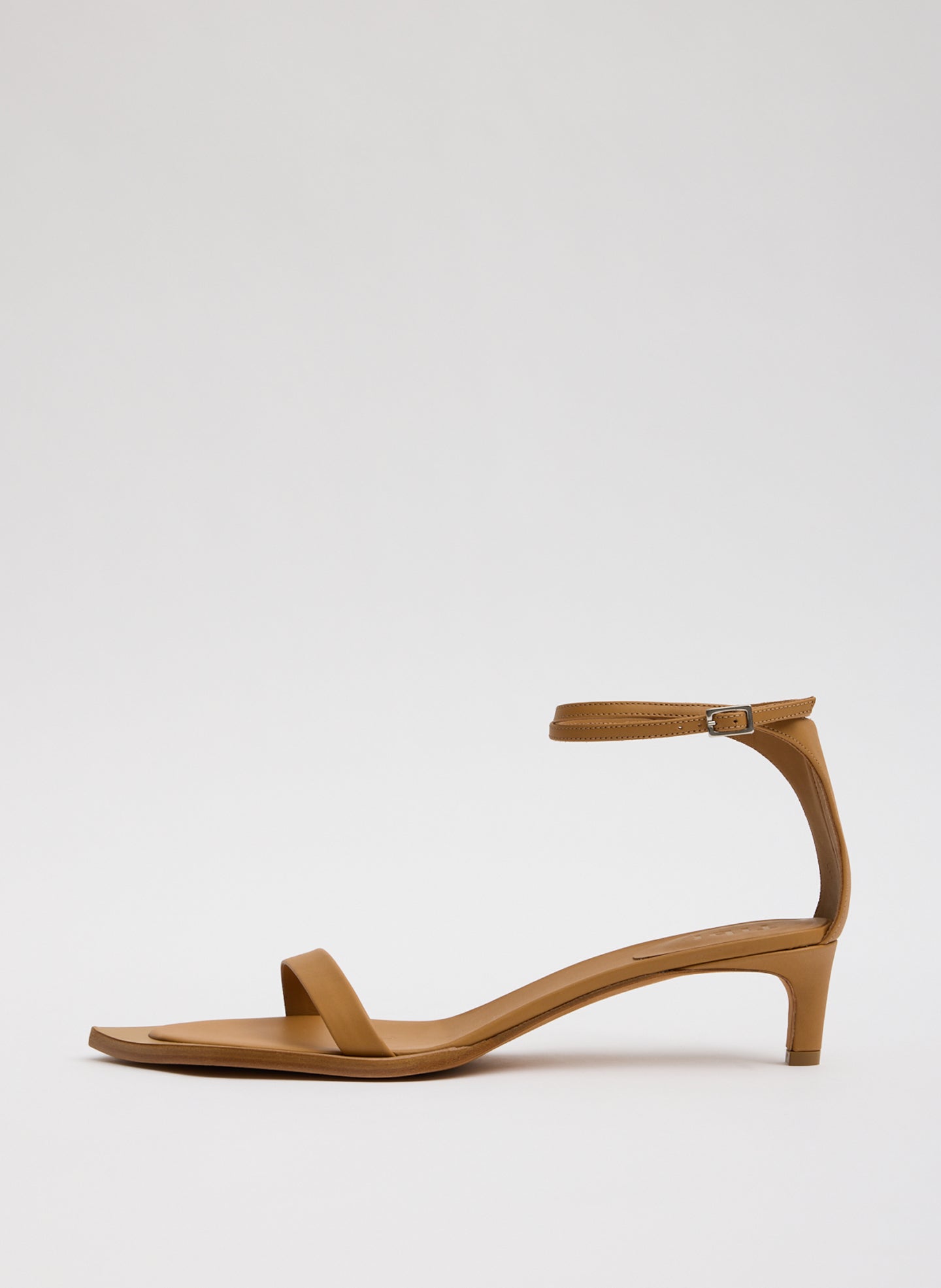 Ulrich Heel - Tan Leather Ulrich Heeled Sandal - side view