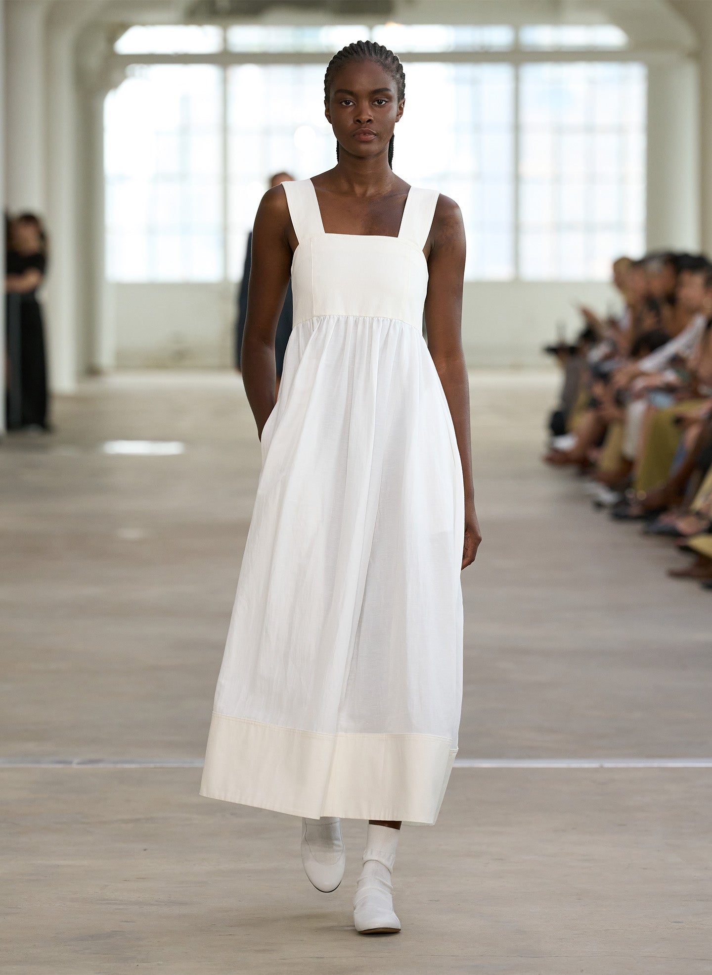 tibi linen cotton voile sculpted dress White / 00 / S124LV1616 Linen Cotton Voile Sculpted Dress