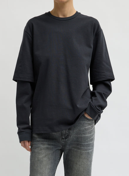 Perfect Unisex Double Layer Long Sleeve T-Shirt – Tibi Official