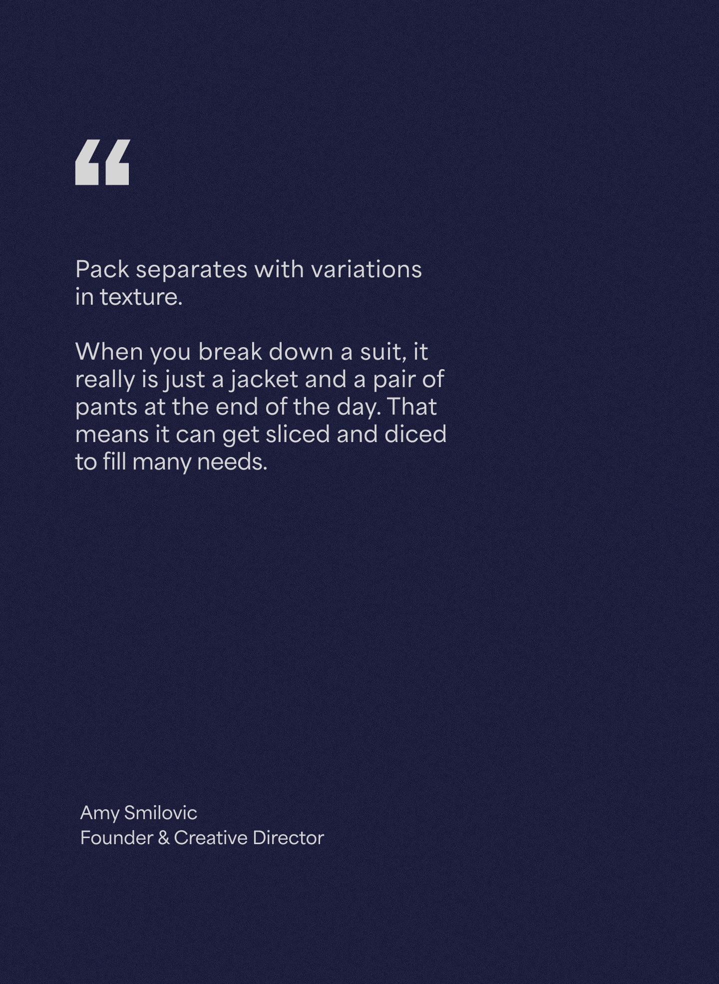 Packing - Week Long Content Block 1