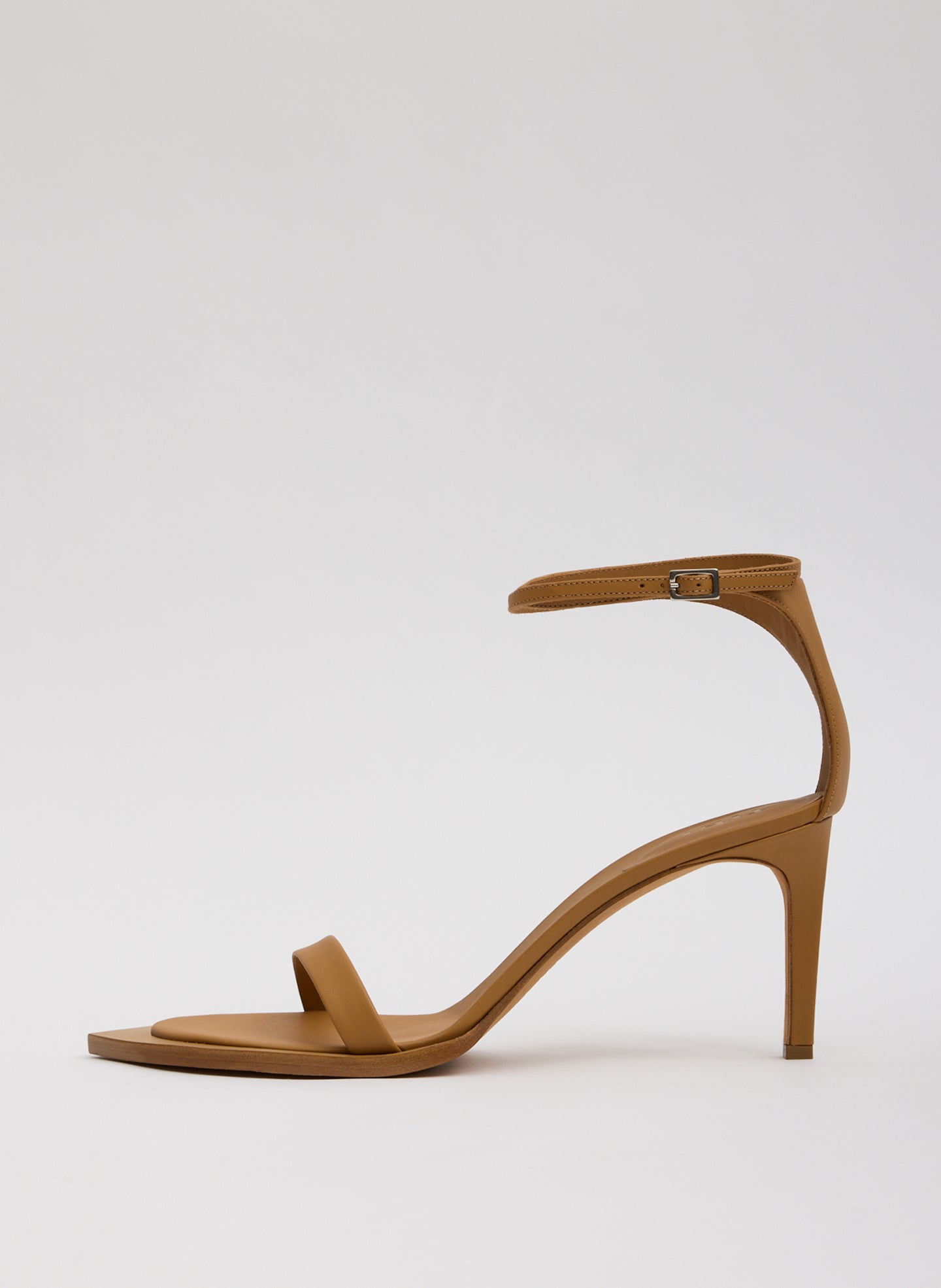 Erno Heel - Tan Leather Erno Heeled Sandal - side view