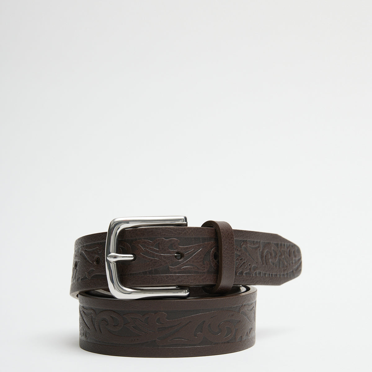 Tibi PVC Waist Belt with Brown Marbled Resin Buckle 1 1/2 main image 3