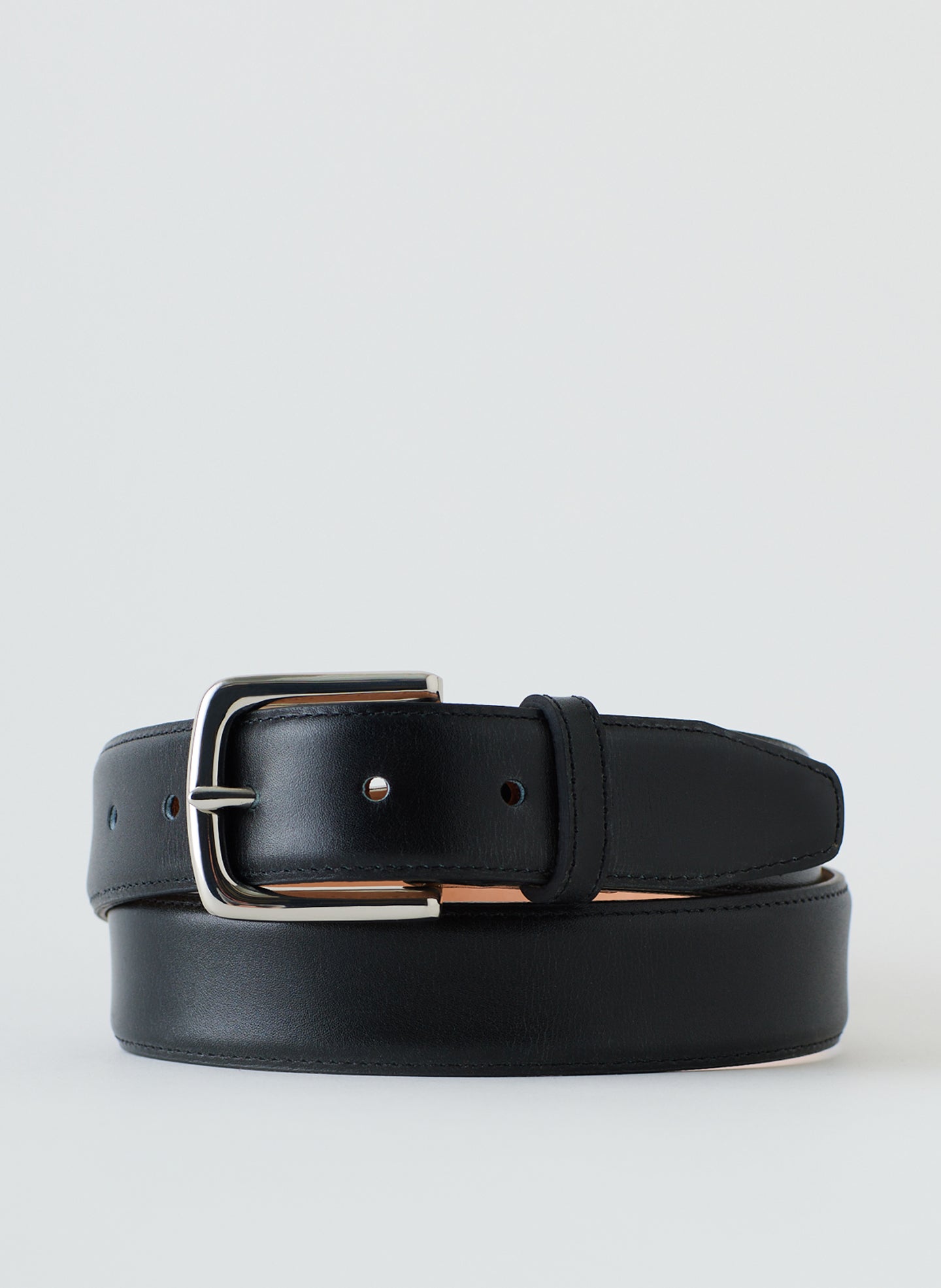 Classic Men's Leather Belt - Black-1