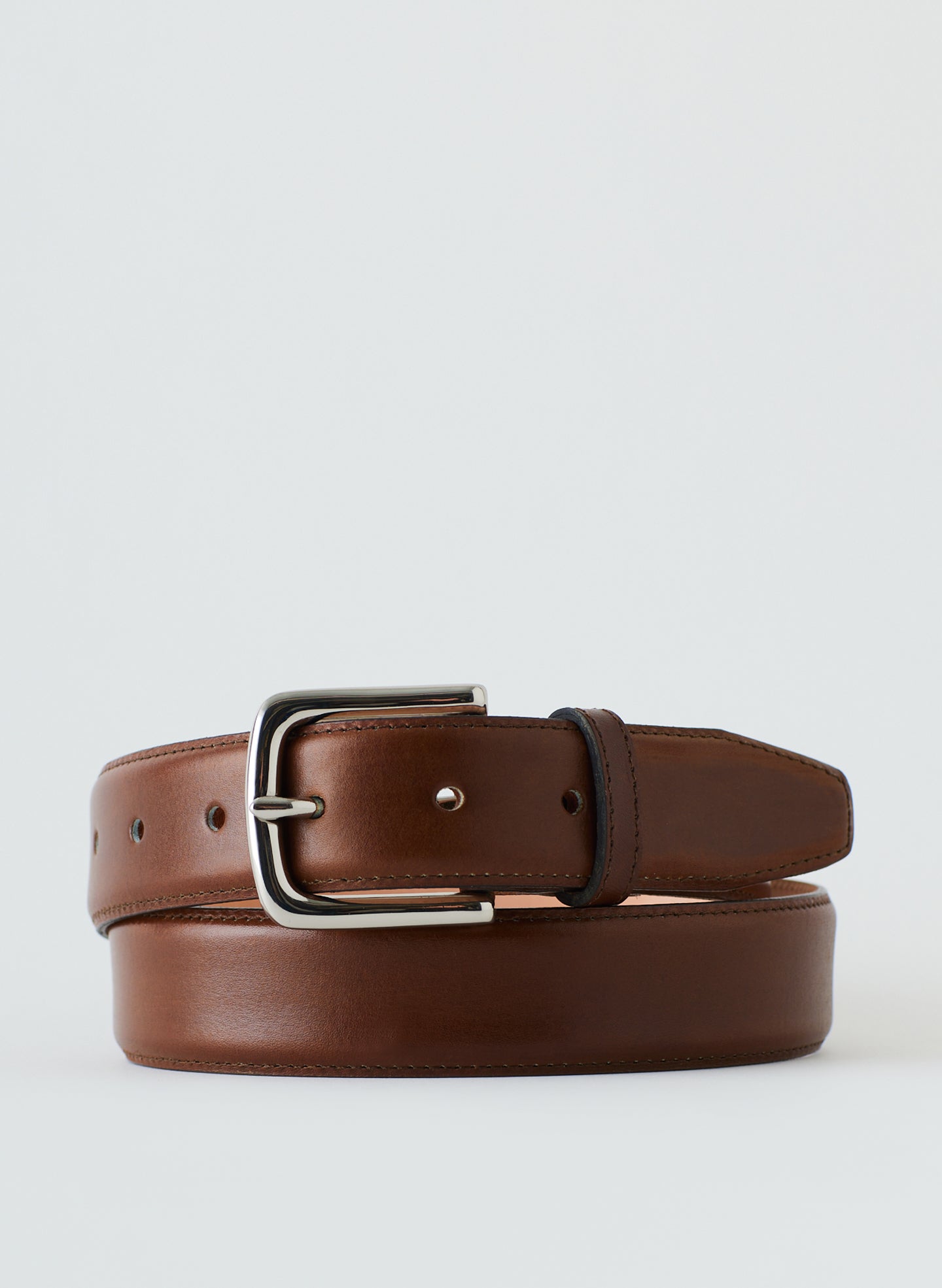 Classic Men's Leather Belt - Brown-1