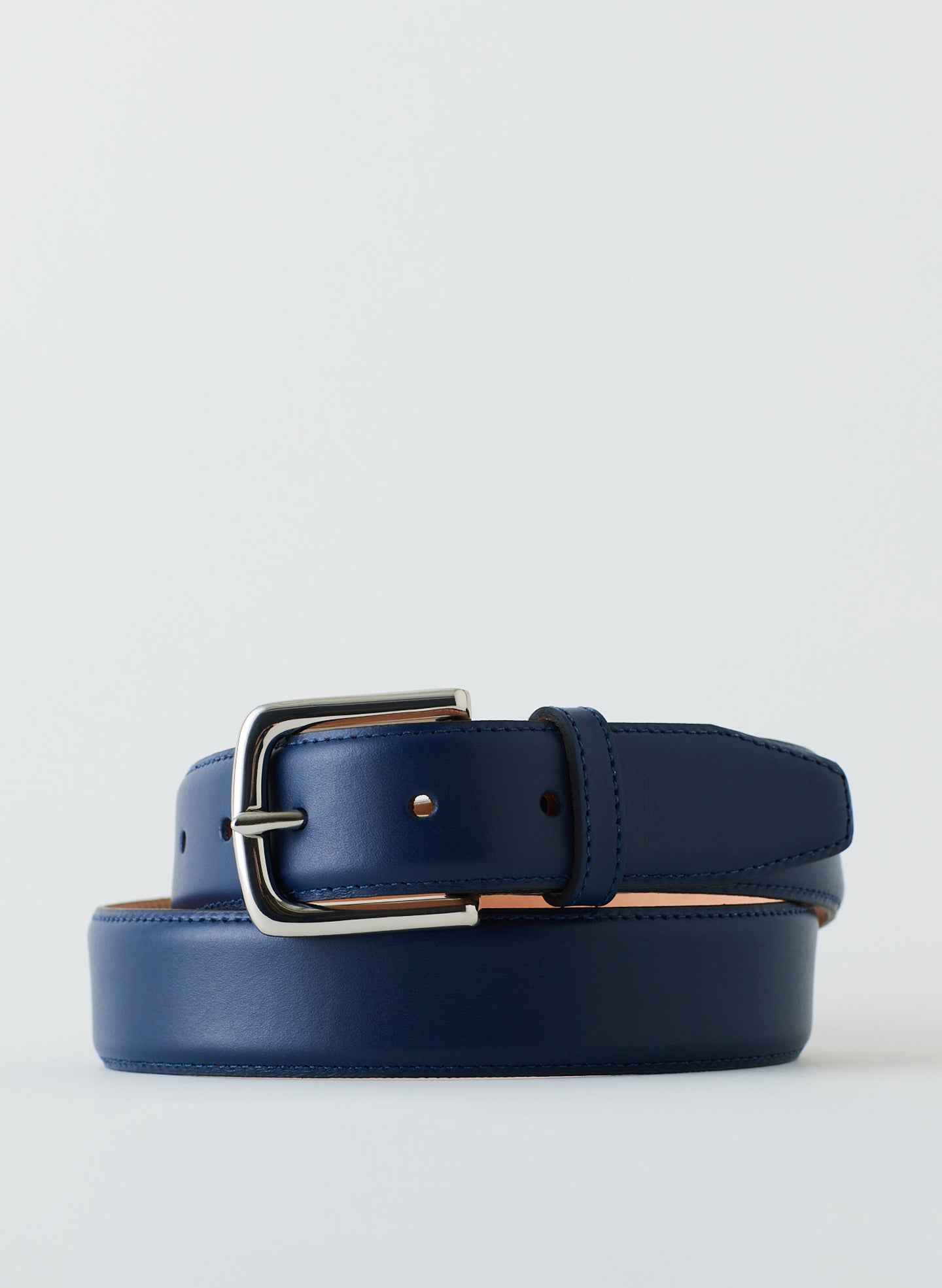 Classic Men's Leather Belt - Ultramarine-1