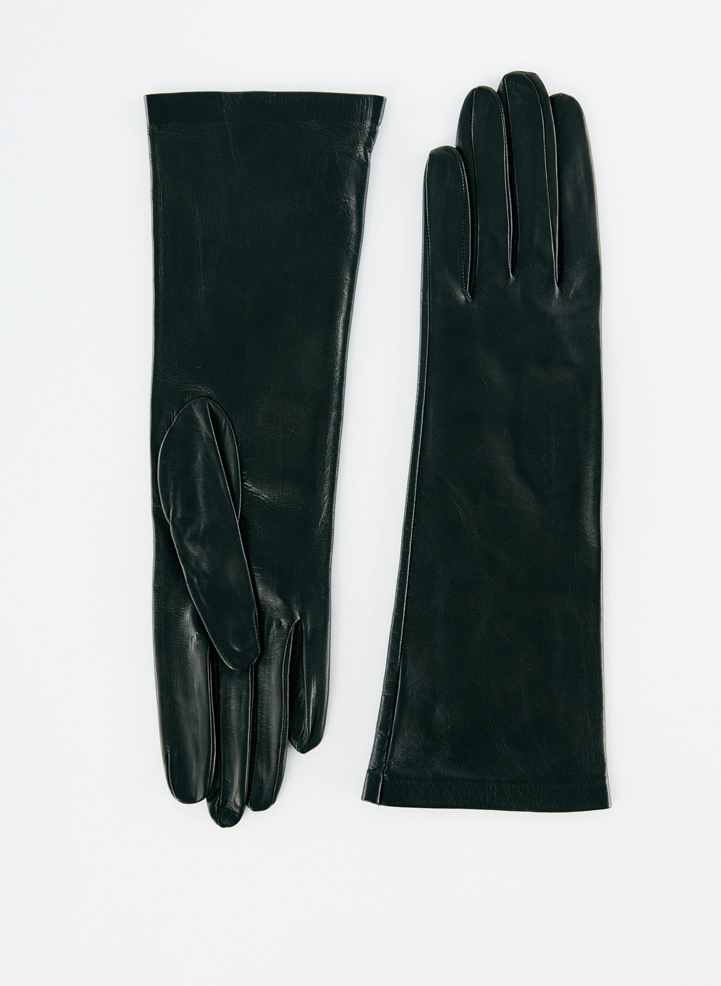 Leather Glove - Short - Black-1