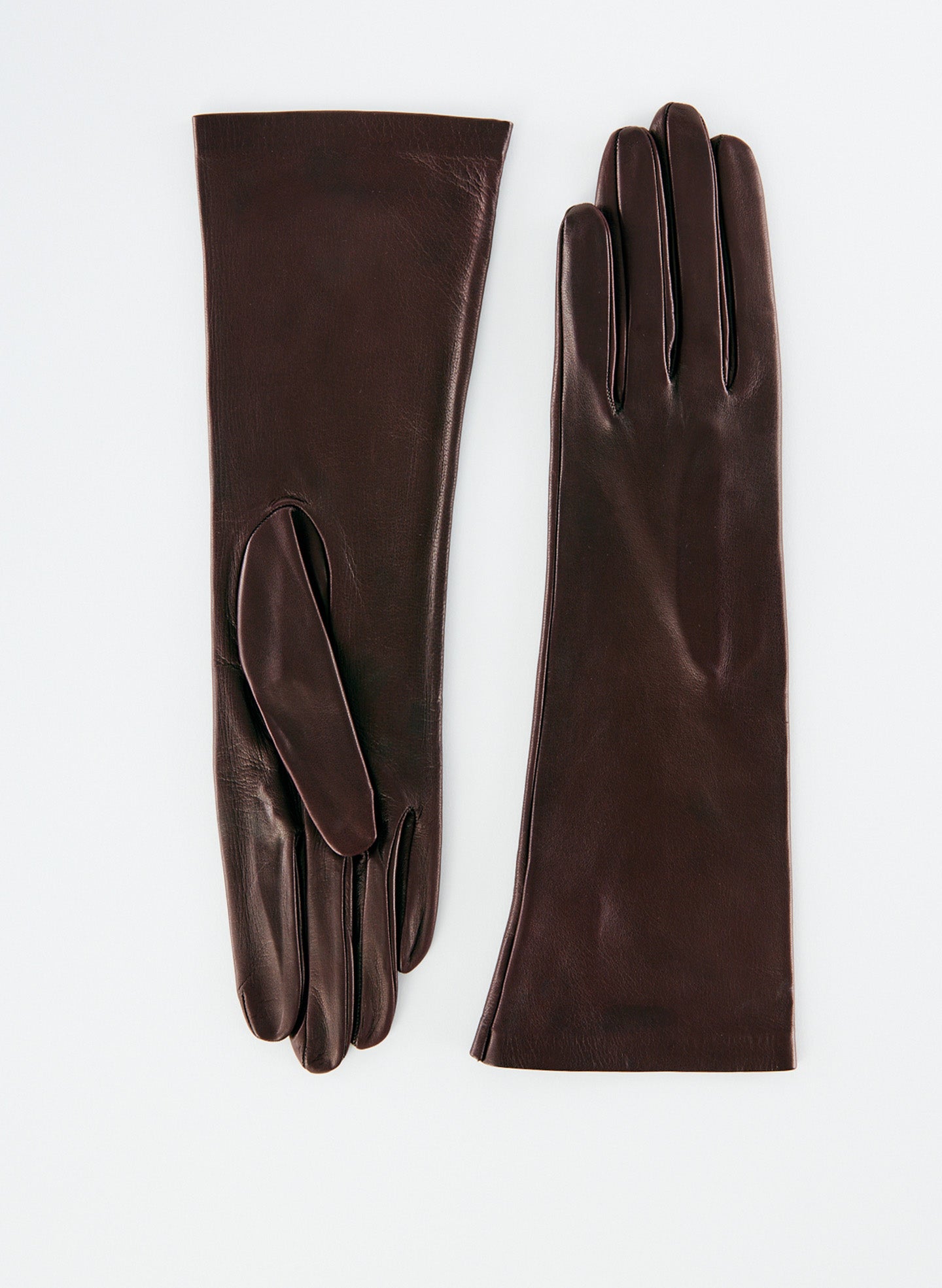 Leather Glove - Short - Bordeaux-1