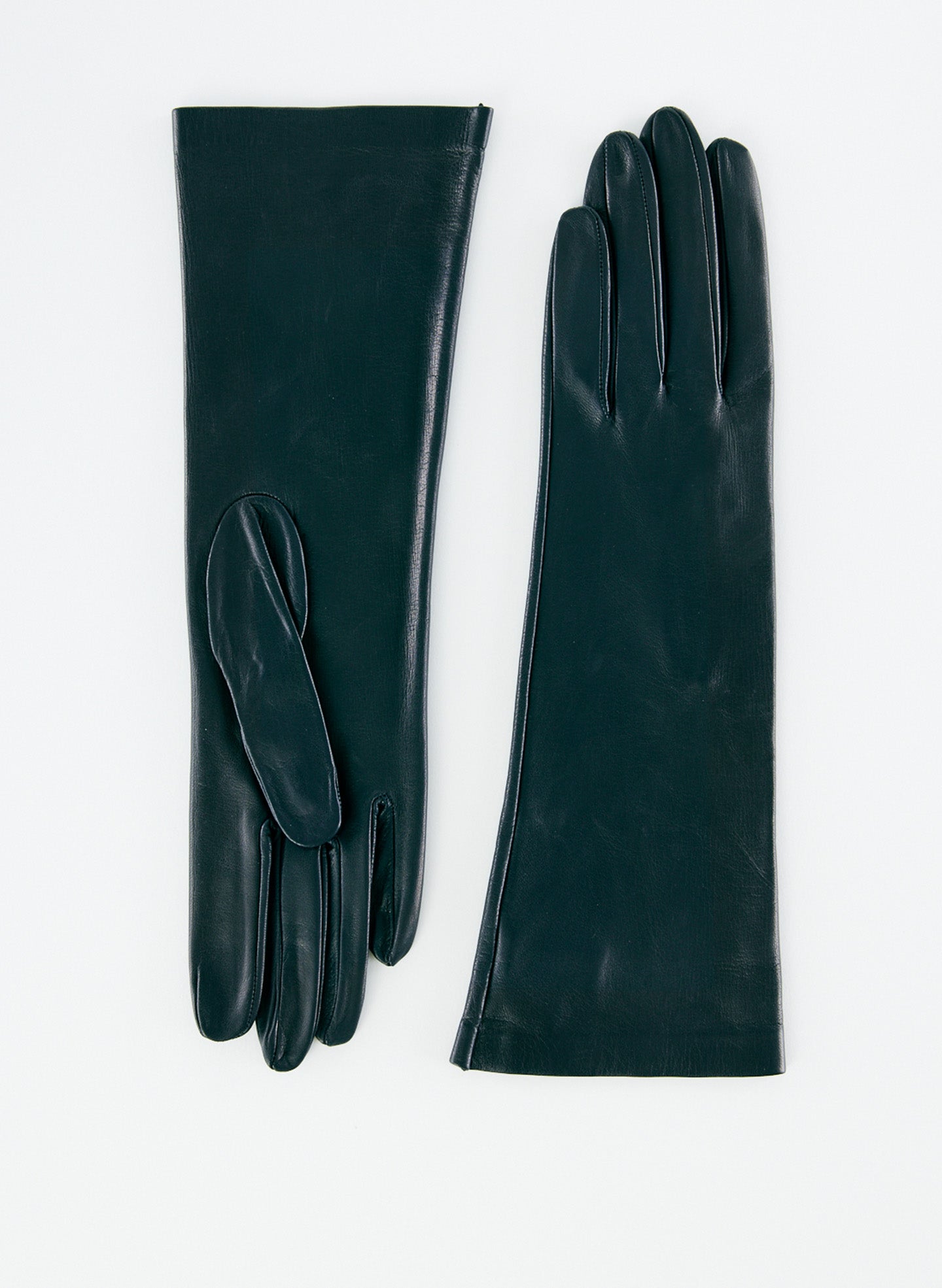 Leather Glove - Short - Navy-1