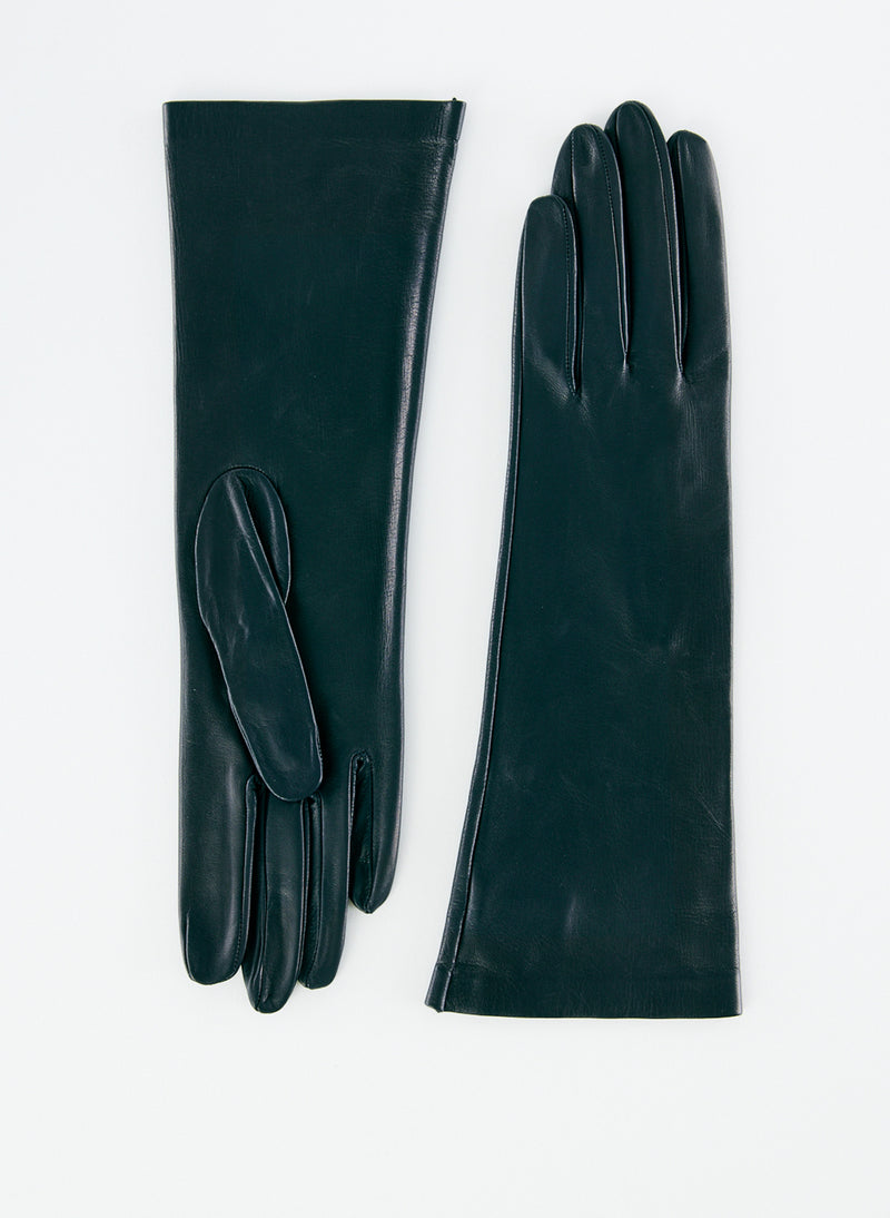 Leather Glove - Short Navy-1
