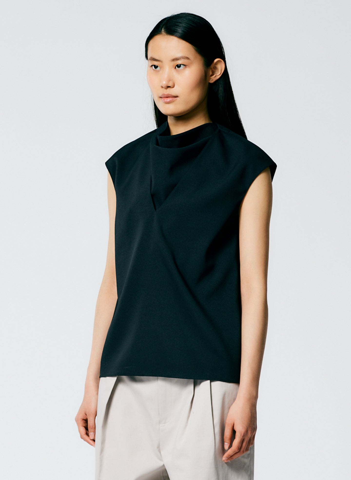 Chalky Drape Handkerchief Top – Tibi Official