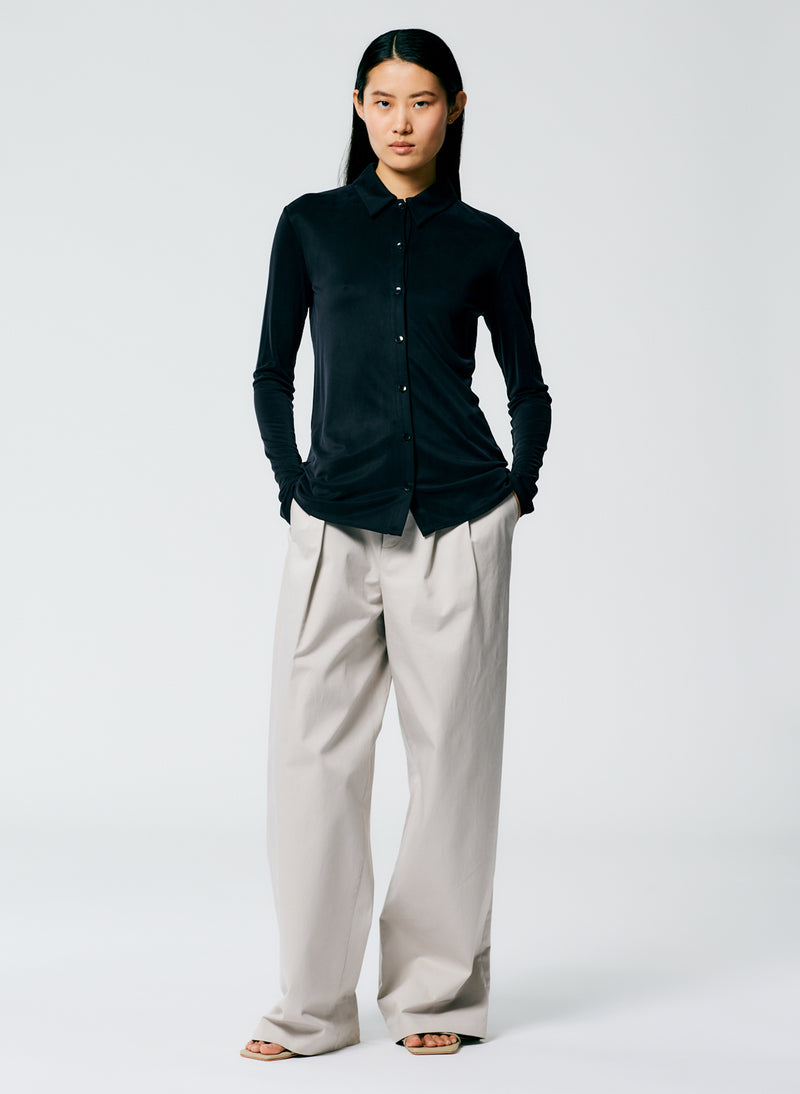 Refined Wool Tricotine Suiting Simon Trouser – Tibi Official