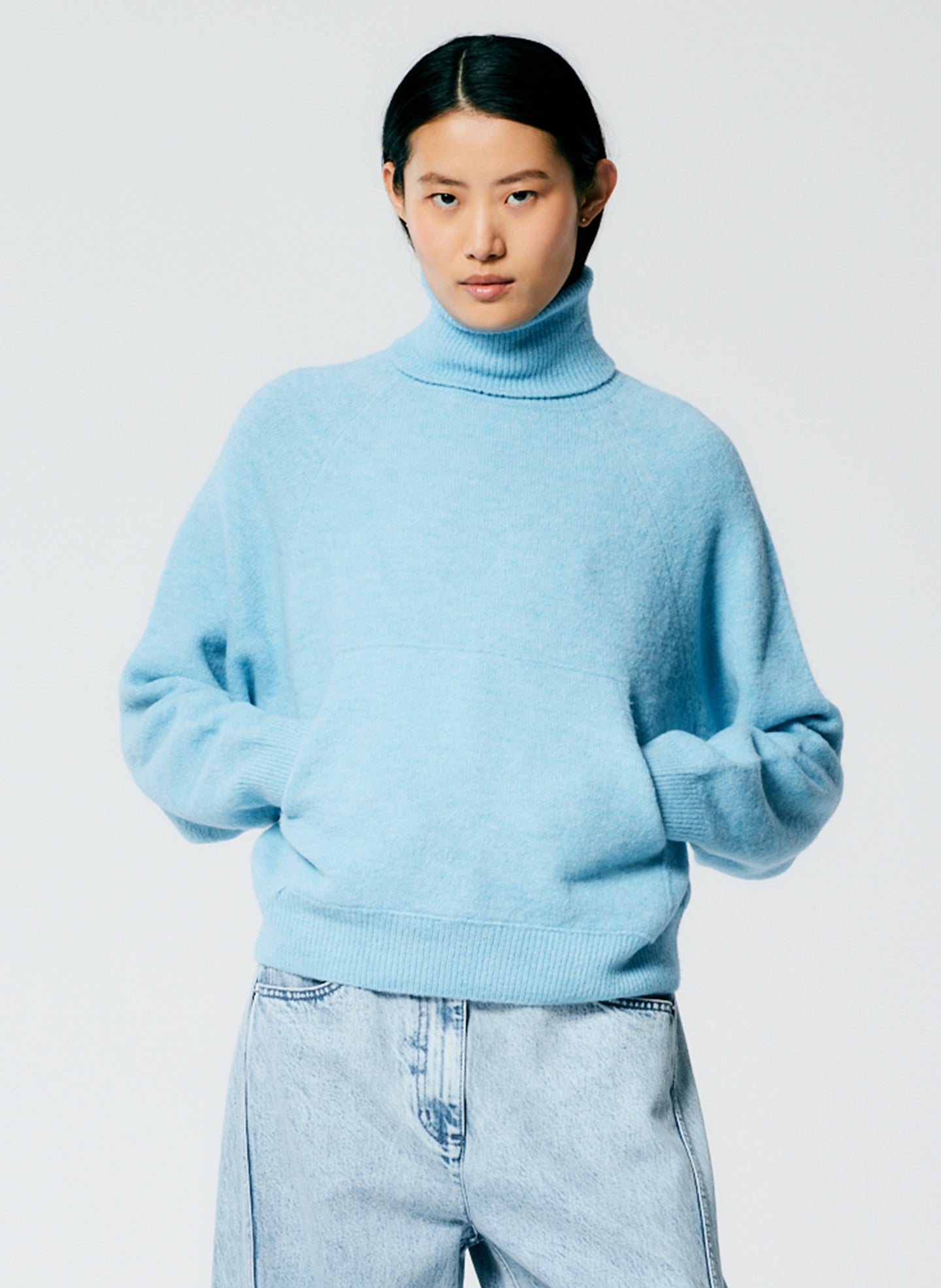 Douillet Turtleneck Easy Pullover - Maldives Blue-1