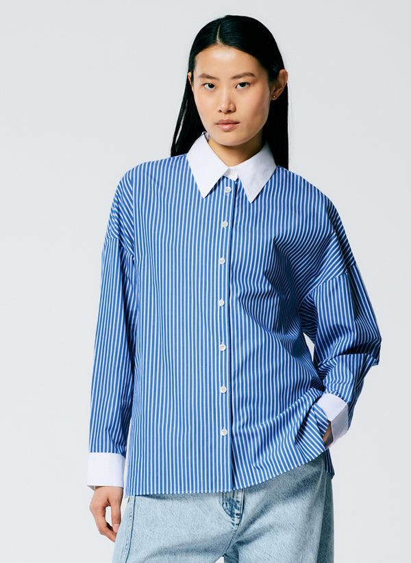 Regal Stripe Gabe Shirt - Blue Multi-1