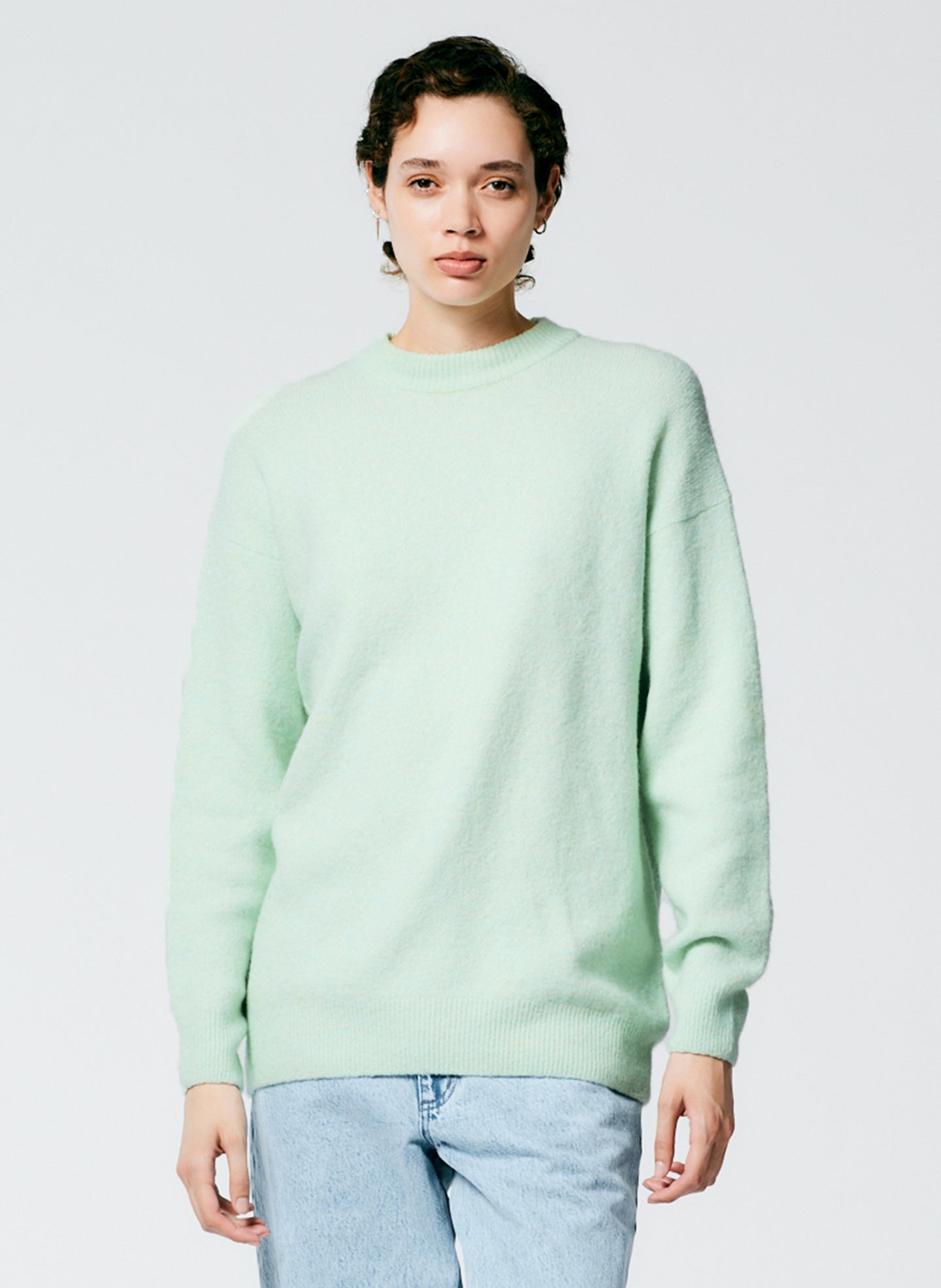 Douillet Crewneck Easy Pullover - Pale Mint-1