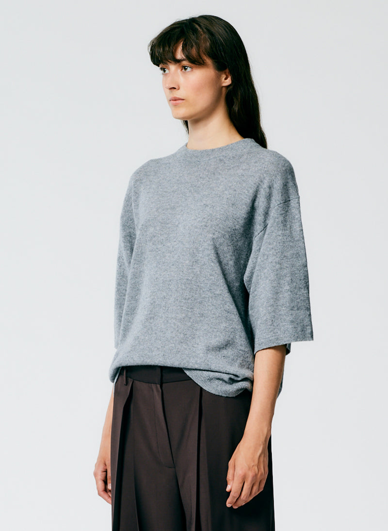 Feather Weight Cashmere Oversized Easy T-Shirt – Tibi Official
