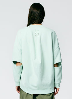 Cocoon Crewneck Sweatshirt Mint-4