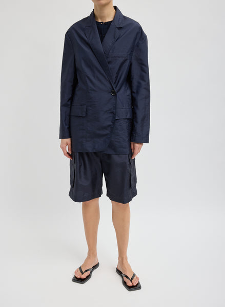 Crispy Nylon Liam Blazer – Tibi Official