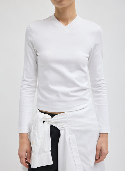 PERFECT WHITE TEE Vネック Tシャツ Perfect White Tee - Alanis V-neck — Olive & Bette's
