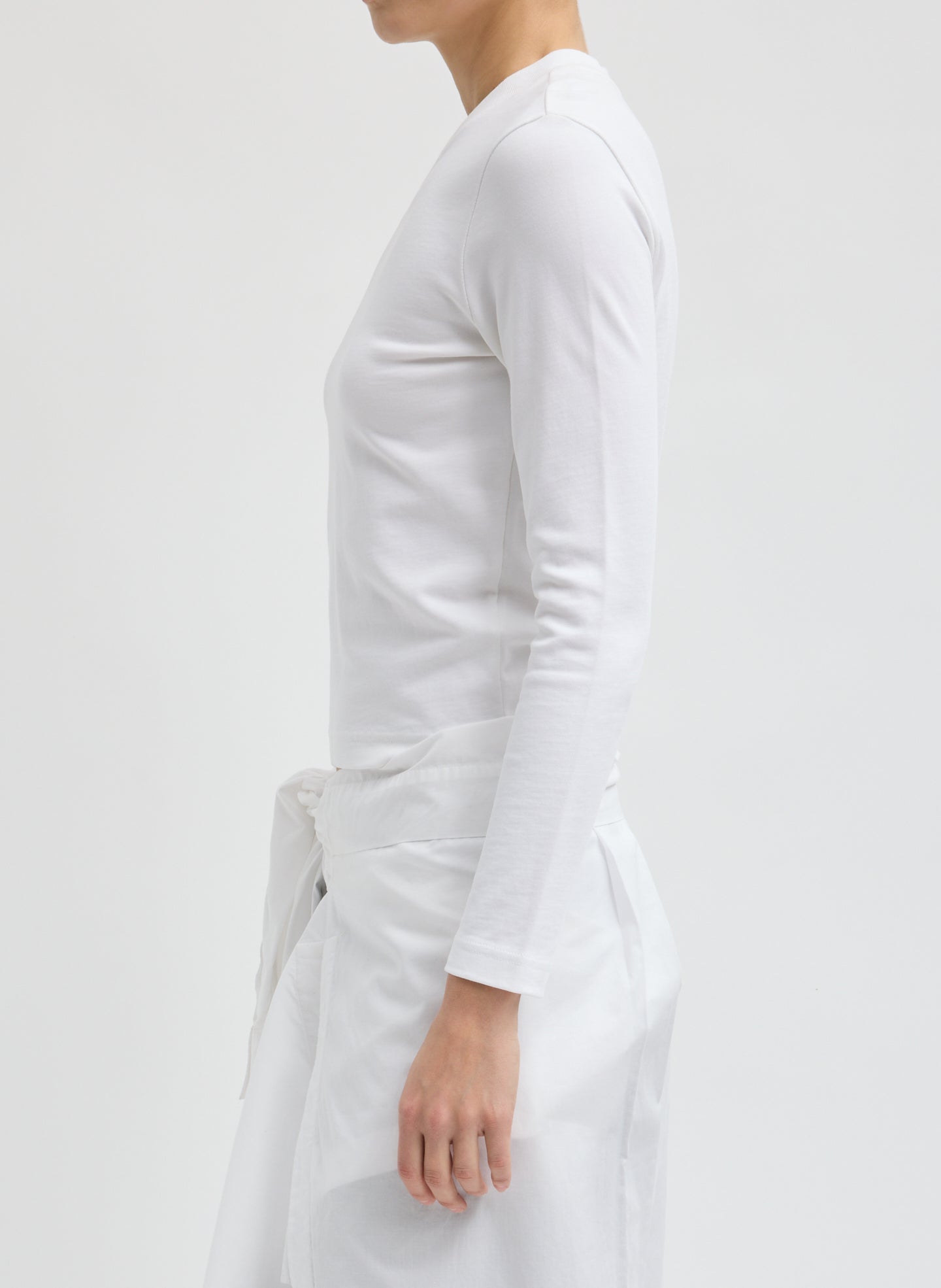 Perfect T-Shirt Shrunken V-Neck – Tibi Official