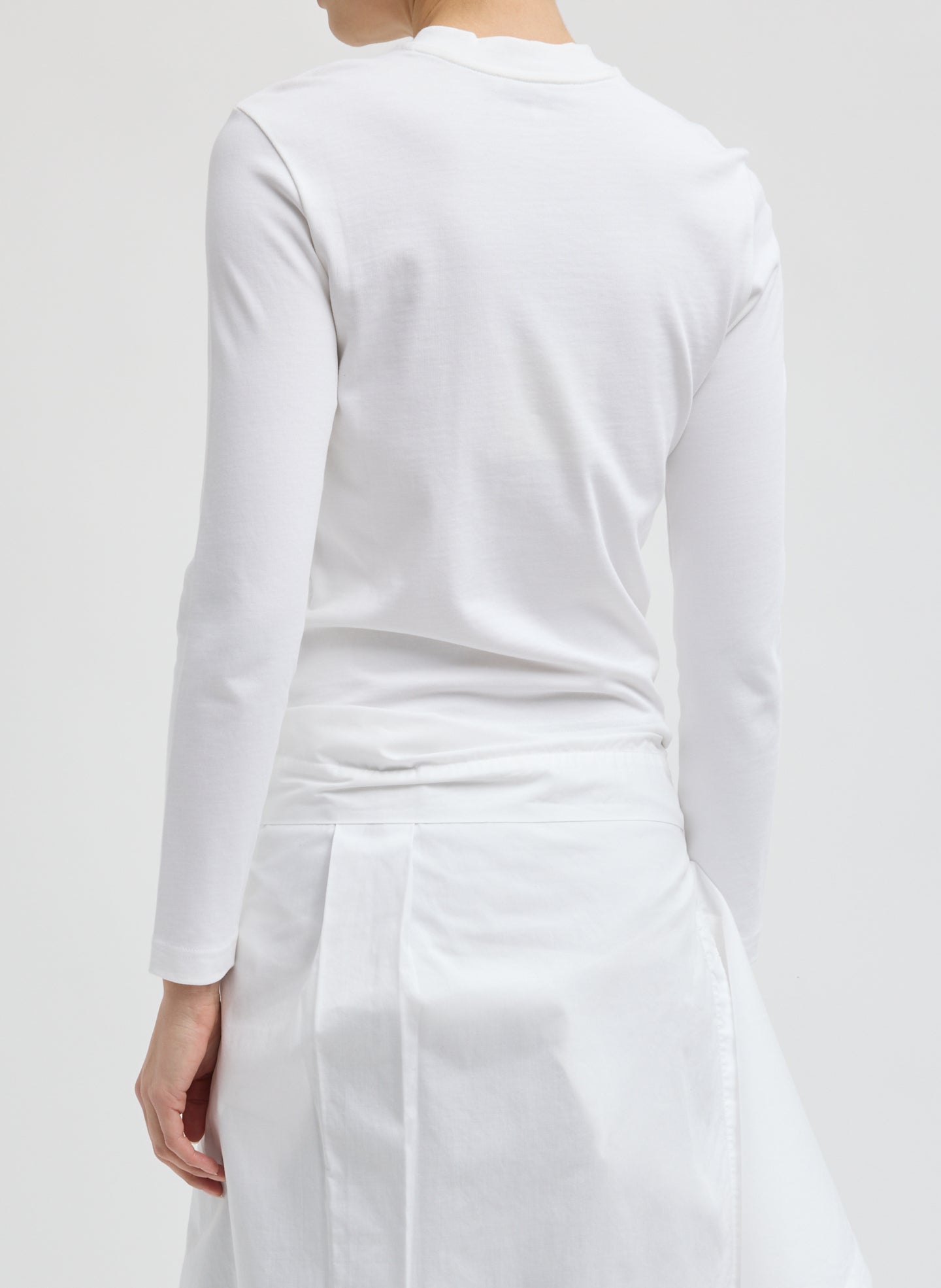 Perfect T-Shirt Shrunken V-Neck – Tibi Official