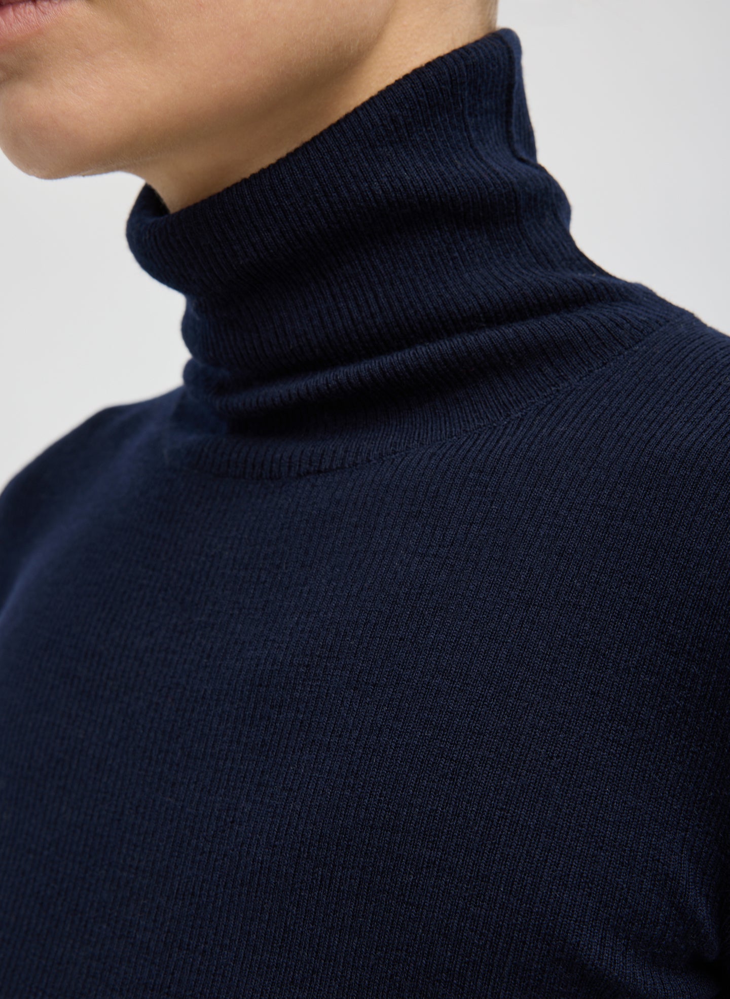 Featherweight Ribbed Sweater Turtleneck Pullover – Tibi Official
