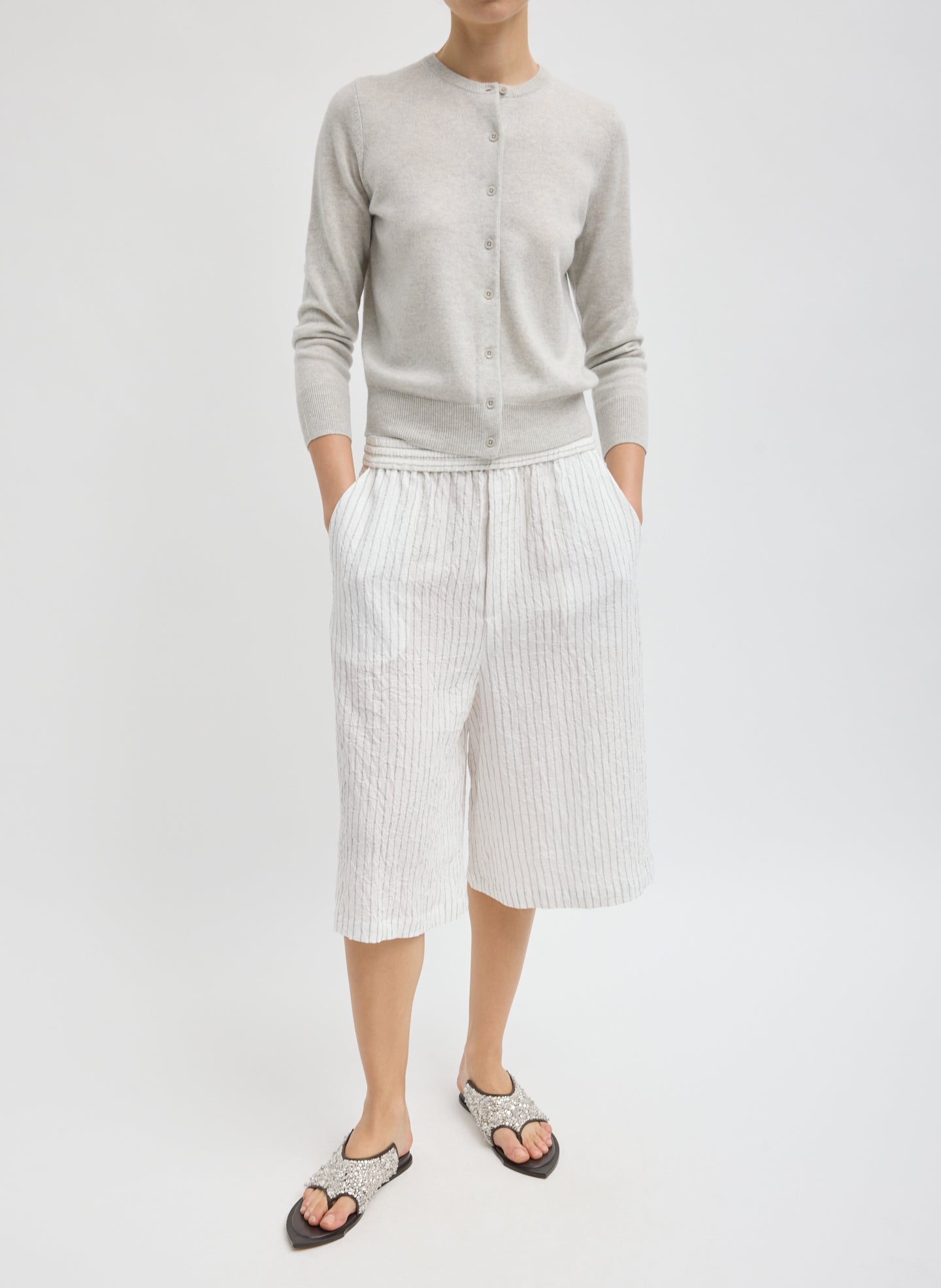 Washable Cashmere Shrunken Cardigan – Tibi Official