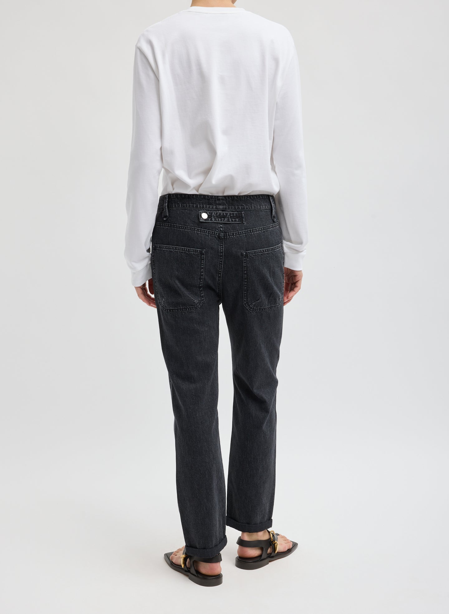 Tibi Mou Denim Clift Jeans | Black | Size 27 | Shopbop