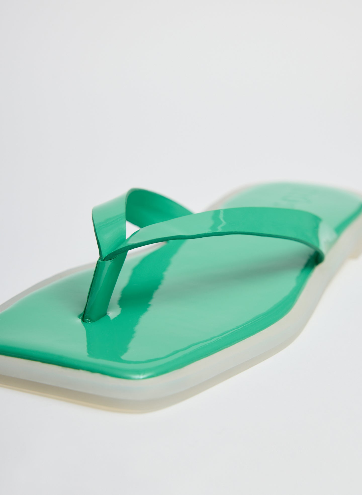Green Arnie Sandal - closeup of straps