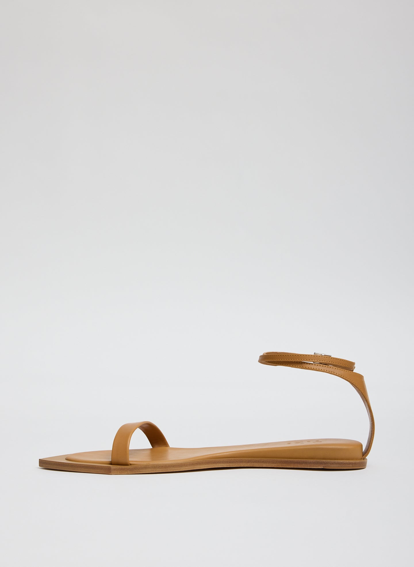 Tan Aldwyn Leather Sandal - side view