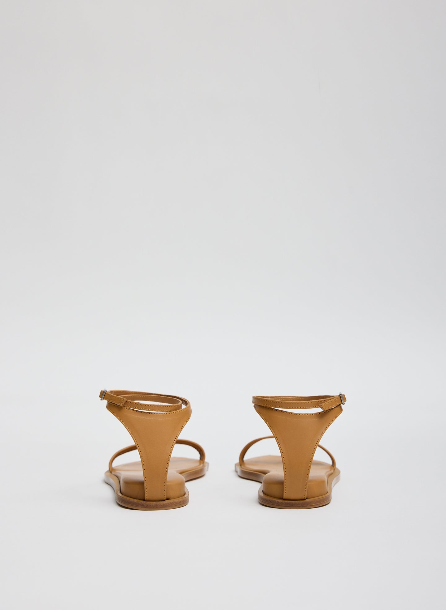 Tan Aldwyn Leather Sandal - back view
