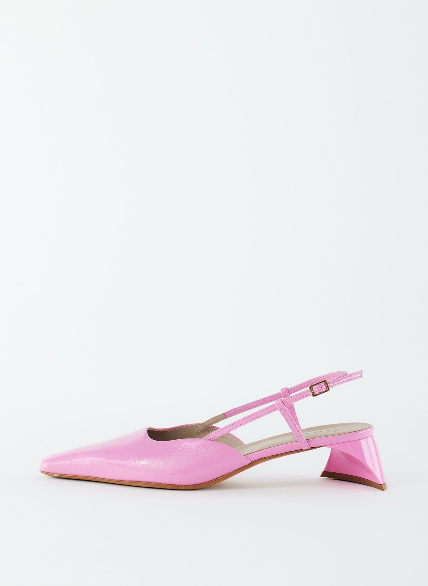 Patent Leather Oscar Slingback - Baby Pink-1