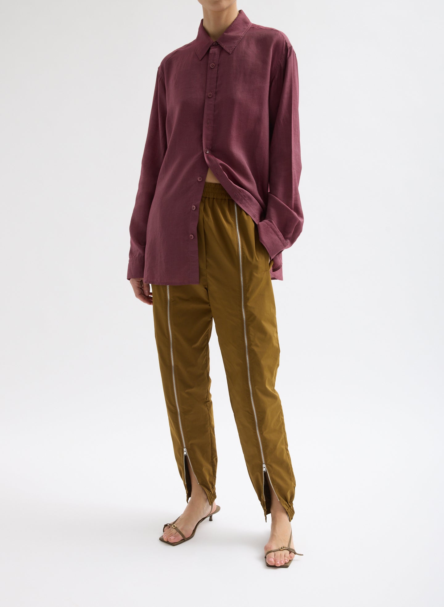 Nylon Zipper Jogger - Nylon Zipper Jogger