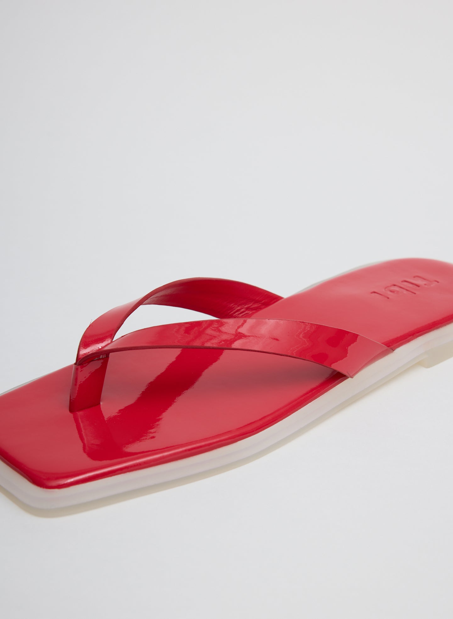 Red Arnie Sandal - closeup of straps