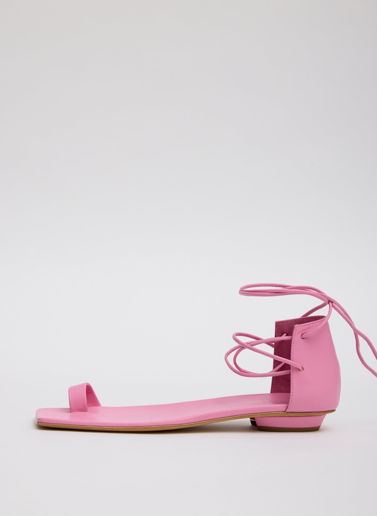 Ali Lace-Up Short Sandal - Pink Ali Lace-Up Short Sandal - side view