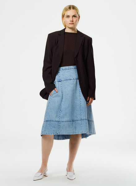 スカート ICE B ICEBERG Women Mid Skirts C051 01321101 White Guest Star Skirt
