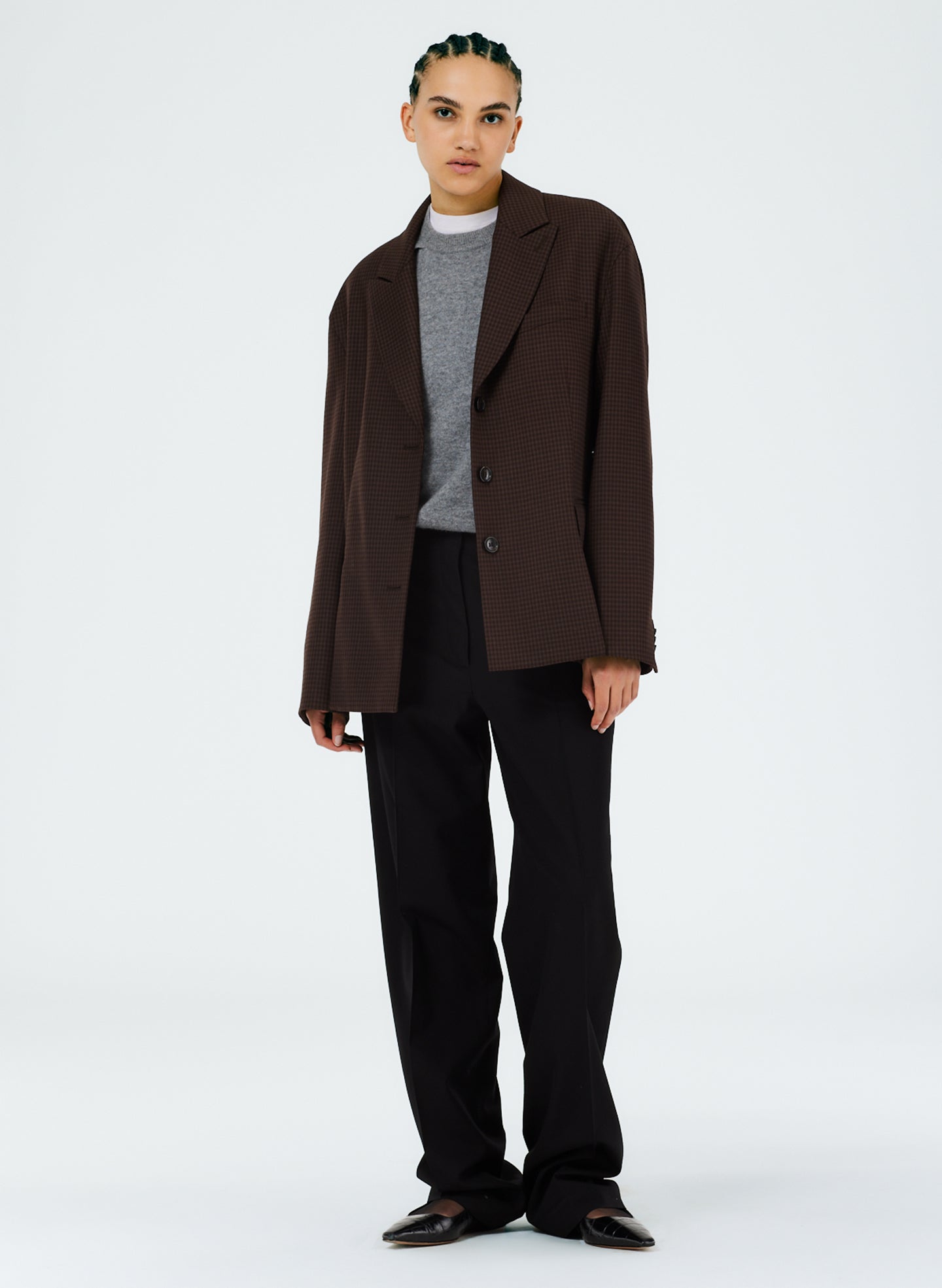 Jett Suiting Liam Blazer With Slit Zipper Detail – Tibi Official