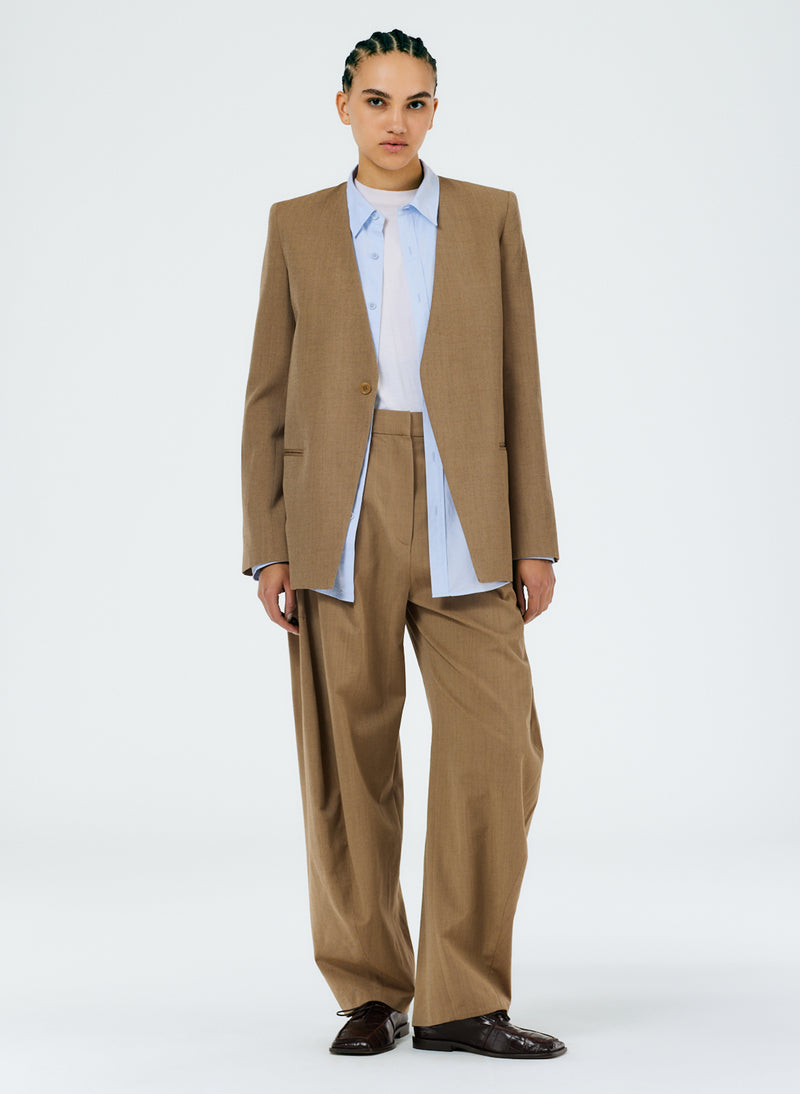Refined Wool Tricotine Suiting Blazer – Tibi Official
