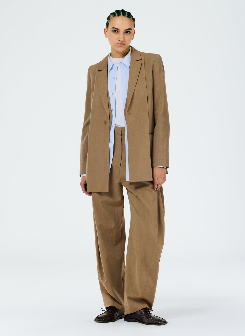 Refined Wool Tricotine Suiting Blazer – Tibi Official