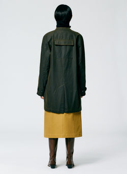 Waxed Cotton Carcoat Olive-4