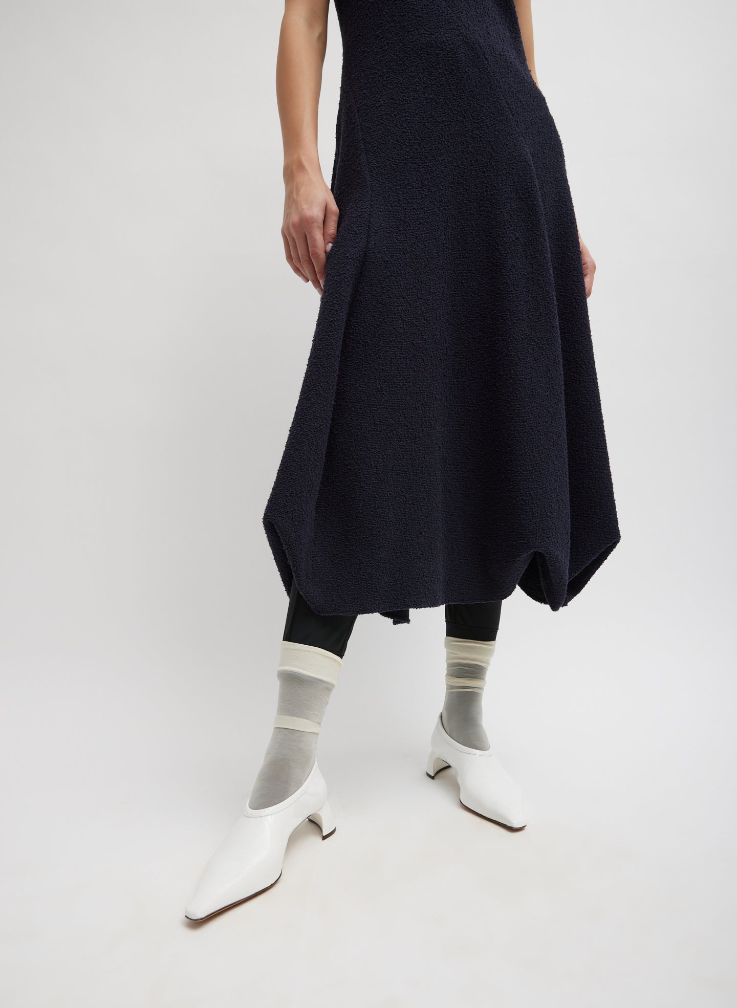 tibi knit dress Boucle Knit Sculpted Dress Tibi Official