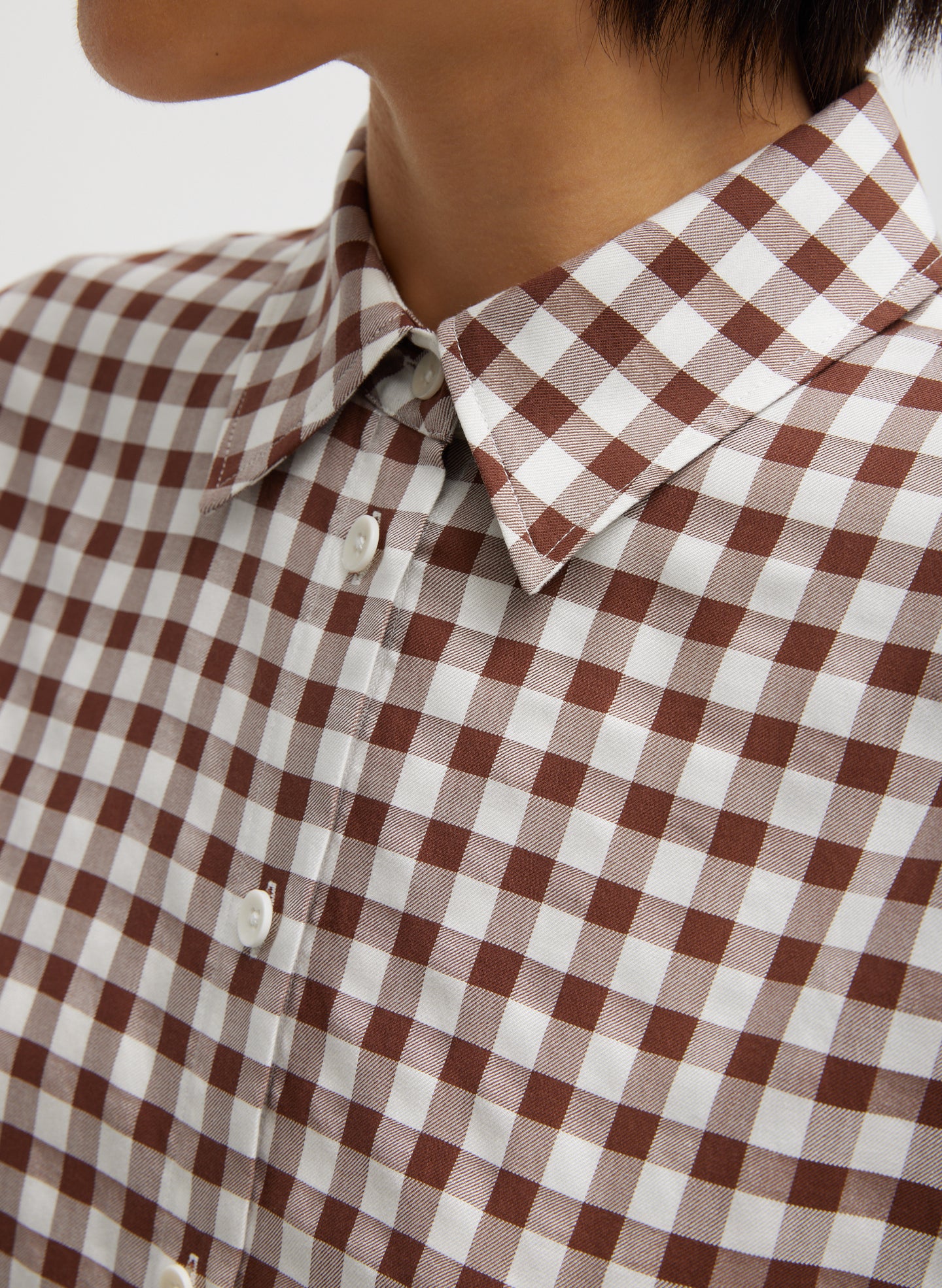 Gingham Drape Oversized Shirt Gingham Drape Oversized Shirt