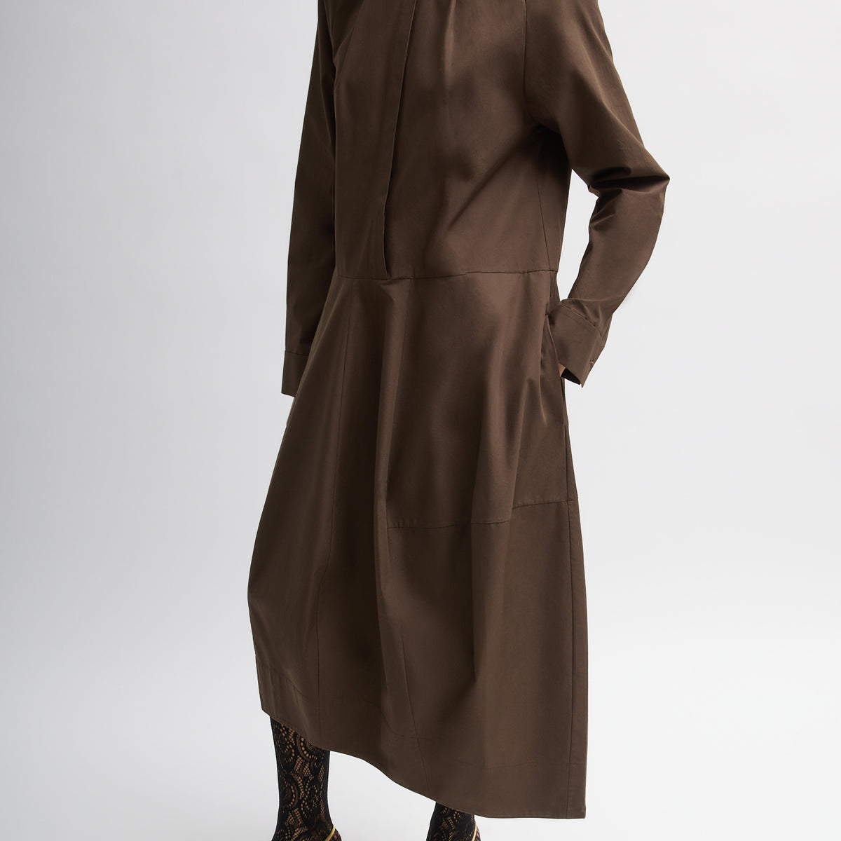 Compact Eco Poplin Balloon Dress – Tibi Official