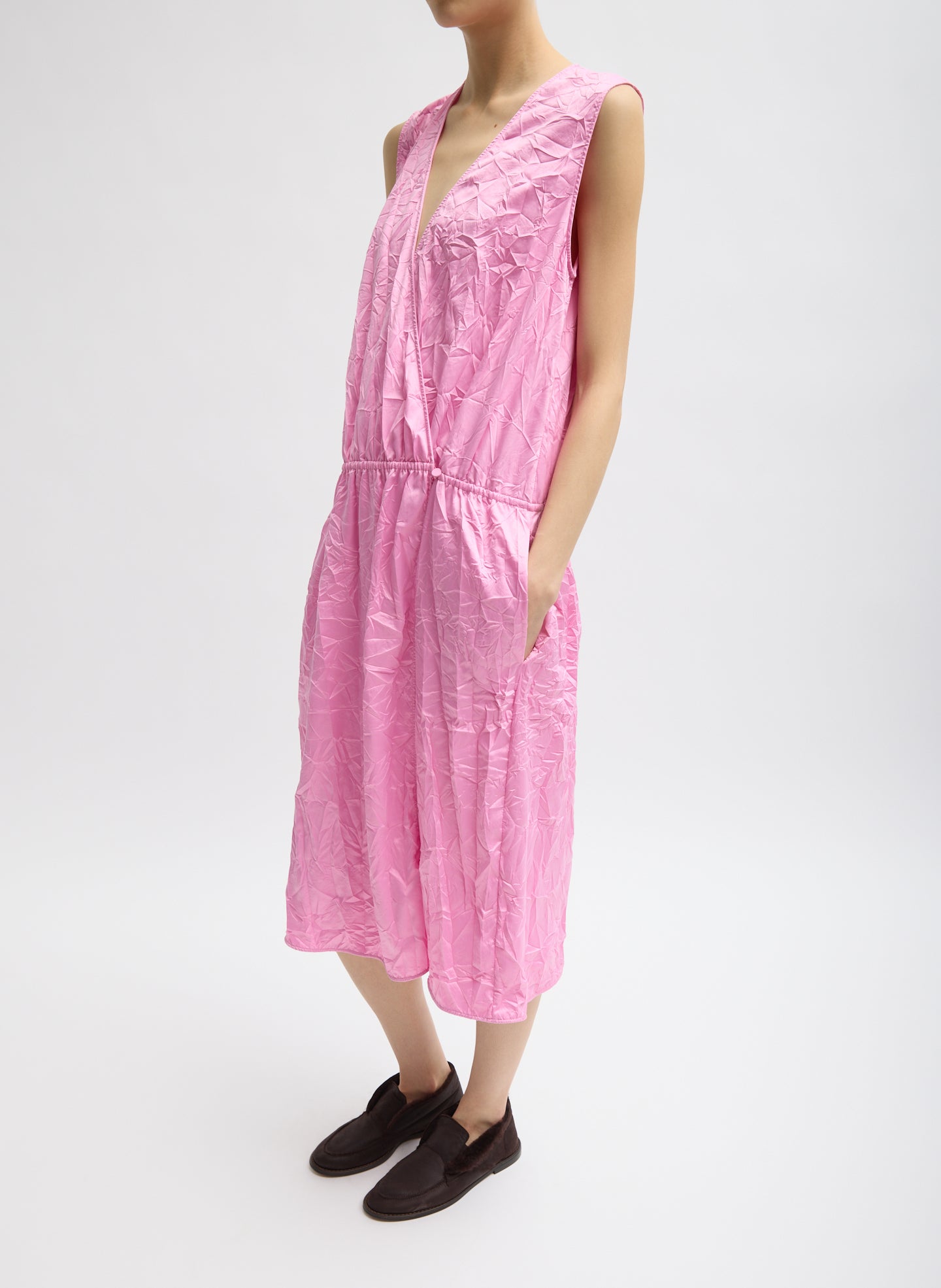 pink dress wrap J.McLaughlin Women's Emily Linen Blend Wrap Dress Light Blush Pink, Size Large