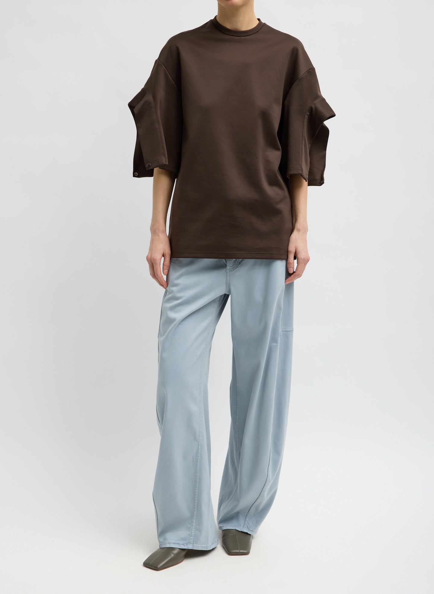 Active Knit Easy Drape Sleeve T-Shirt – Tibi Official