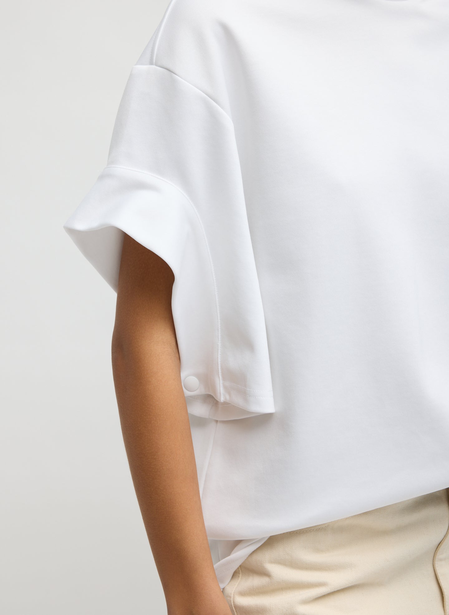 Active Knit Easy Drape Sleeve T-Shirt – Tibi Official