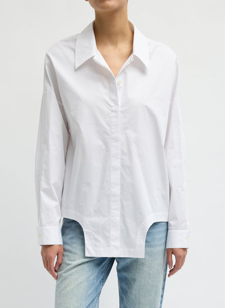 Eco Poplin Easy Shirt with Flap Detail – Tibi Official