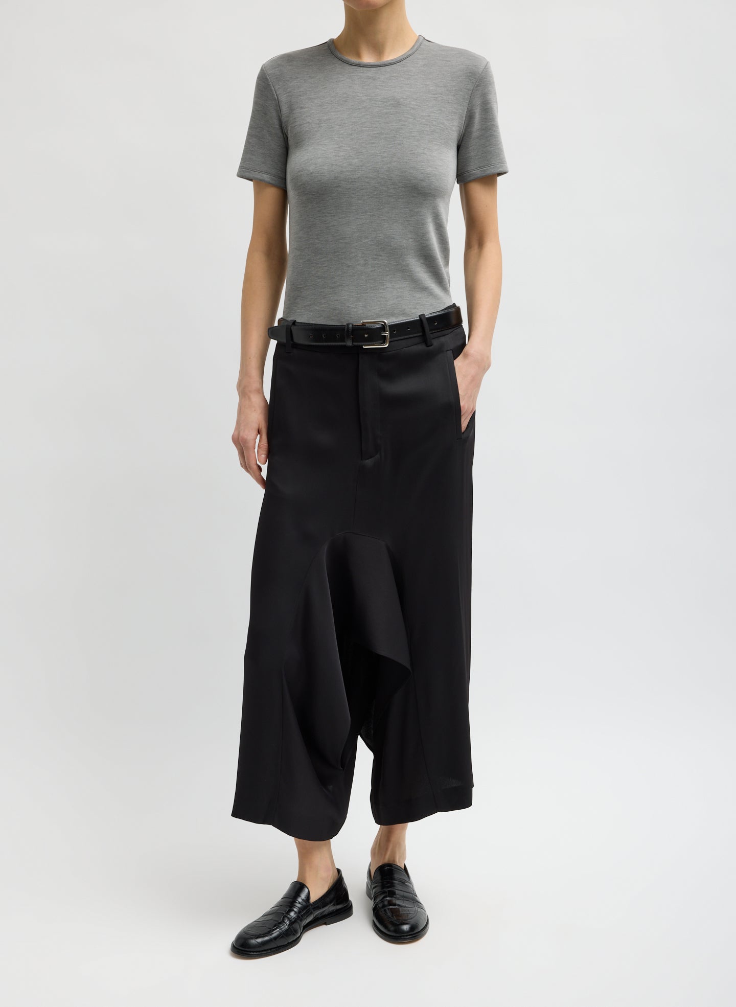 Eco Acetate Viscose Front Drape Culotte