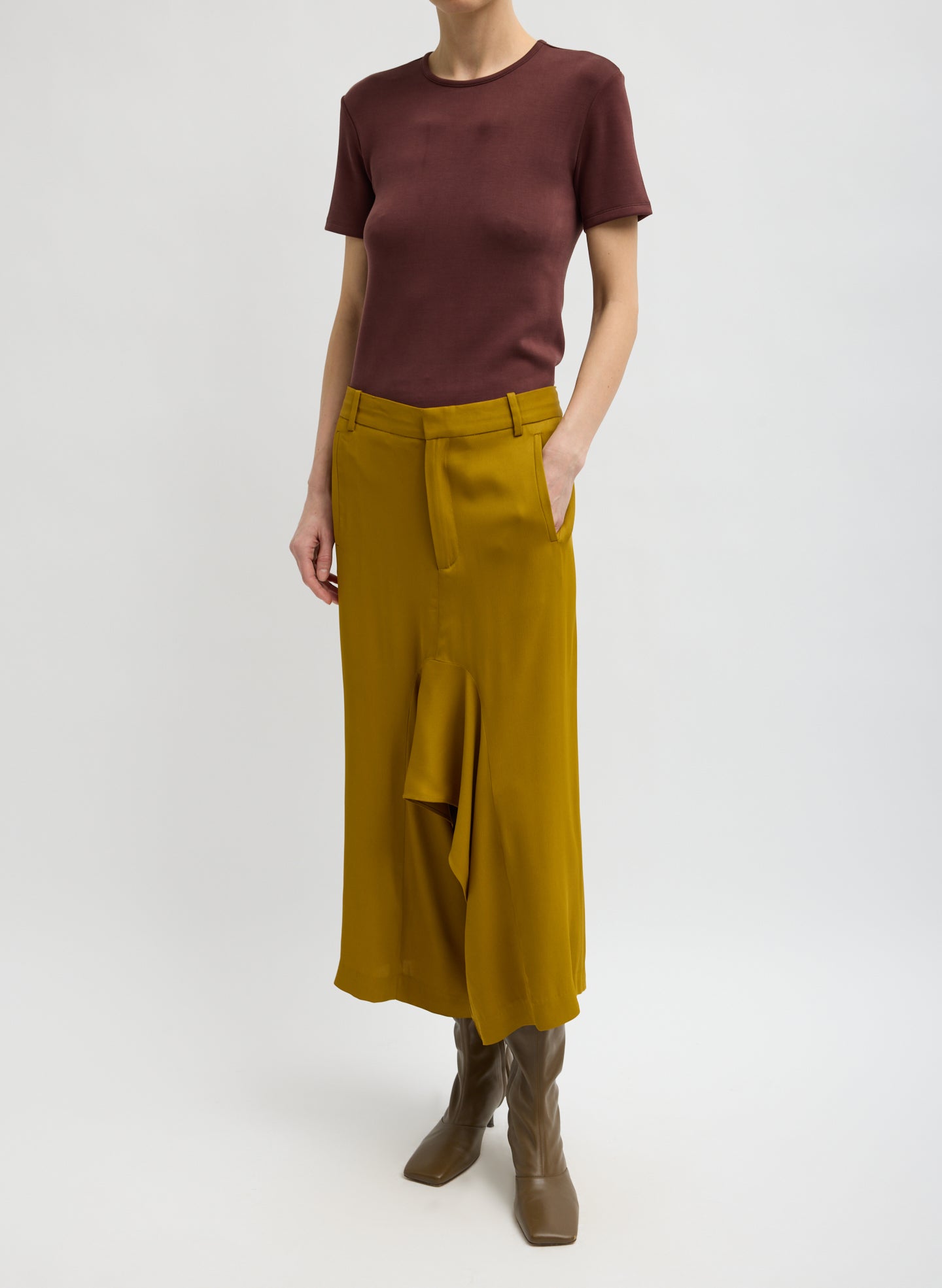 Eco Acetate Viscose Front Drape Culotte